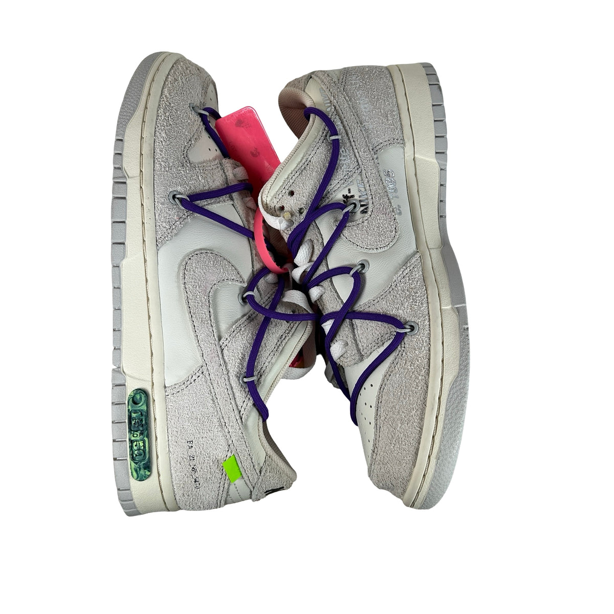 DJ0950 101 Nike Dunk Low Off-White Lot 15 - 9.5 M (Dye on swoosh) (No Box)