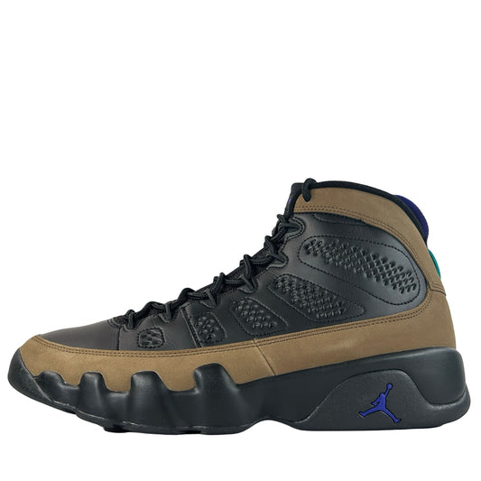 CT8019 034 Jordan 9 Retro Light Olive Concord [USED]- 12 (Used)