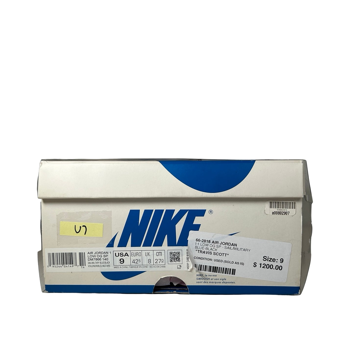 DM7866 140 Jordan 1 Retro Low OG SP Fragment x Travis Scott [USED] - 9 M (Used7)