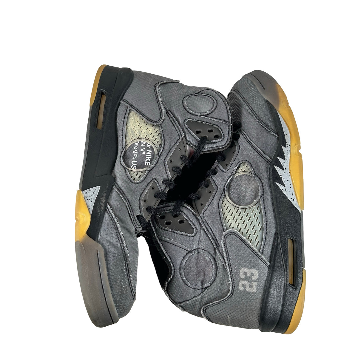 CT8480 001 Jordan 5 Off-White Black [USED] - 14 M (Used) (No Box)