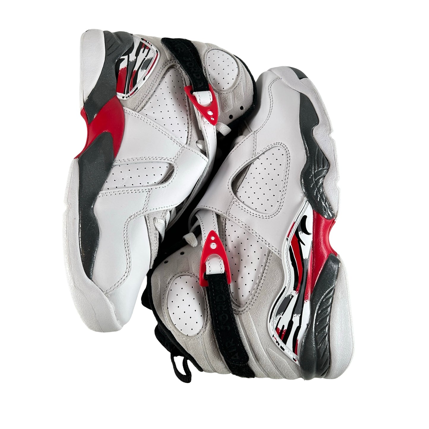 305368 100 Jordan 8 Retro White True Red (2025) (GS) [USED] - 7 Y (Used2)