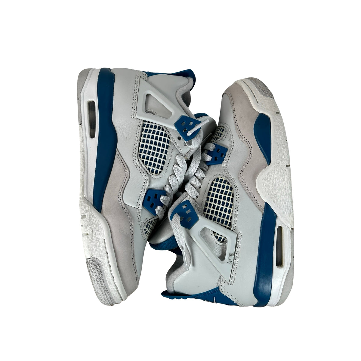 HF4281 141 Jordan 4 Retro Military Blue (2024) (GS) [USED] - 4 Y (Used)