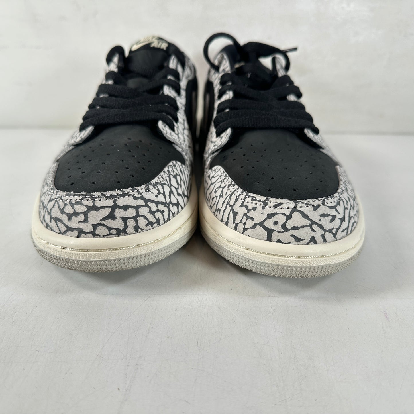 CZ0775 001 Jordan 1 Retro Low OG Black Cement (Women's) [USED] - 10.5 W (Used)
