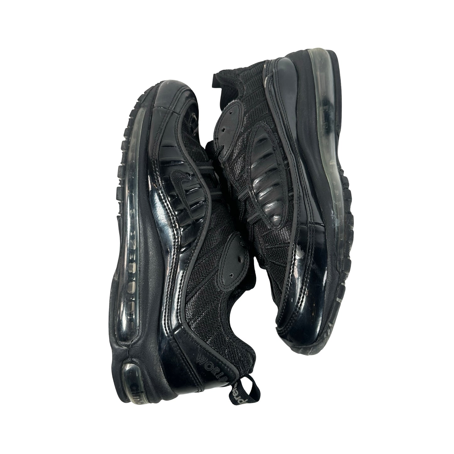 844694 001 Nike Air Max 98 Supreme Black [USED] - 9 M (Used)