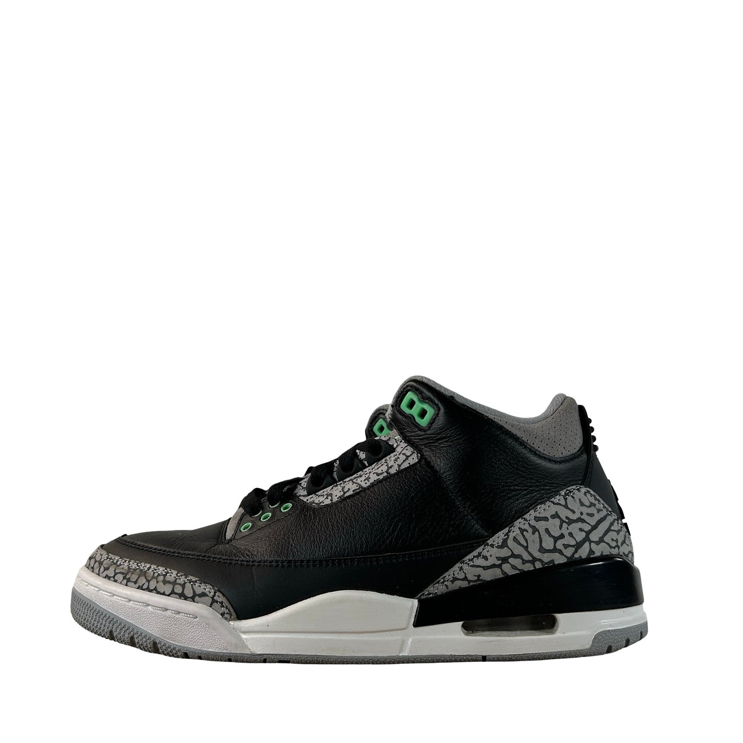 CT8532 031 Jordan 3 Retro Green Glow [USED] - 7.5 M (Used) (Replace Box)