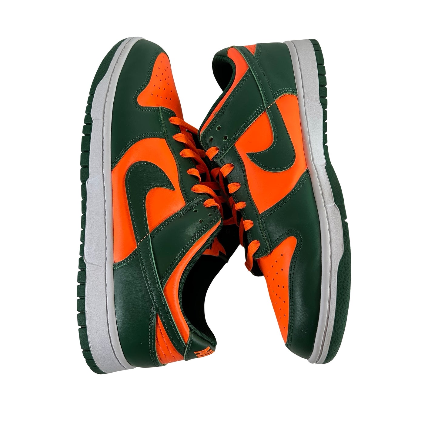 DD1391 300 Nike Dunk Low Retro Miami Hurricanes [USED] - 12 M (Used) (No Box)