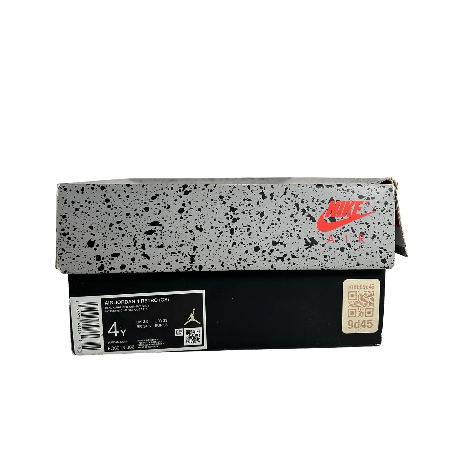 FQ8213 006 Jordan 4 Retro Bred Reimagined (GS) [USED] - 4 Y (Used)