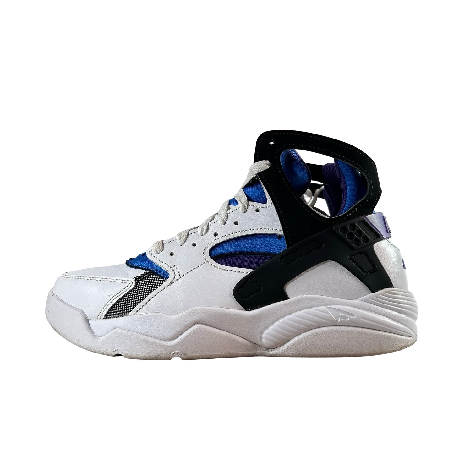 FDD183 101 Nike Air Flight Huarache OG White Varsity Purple (2023) [USED] - 7.5 M (Used) (Replace Box)
