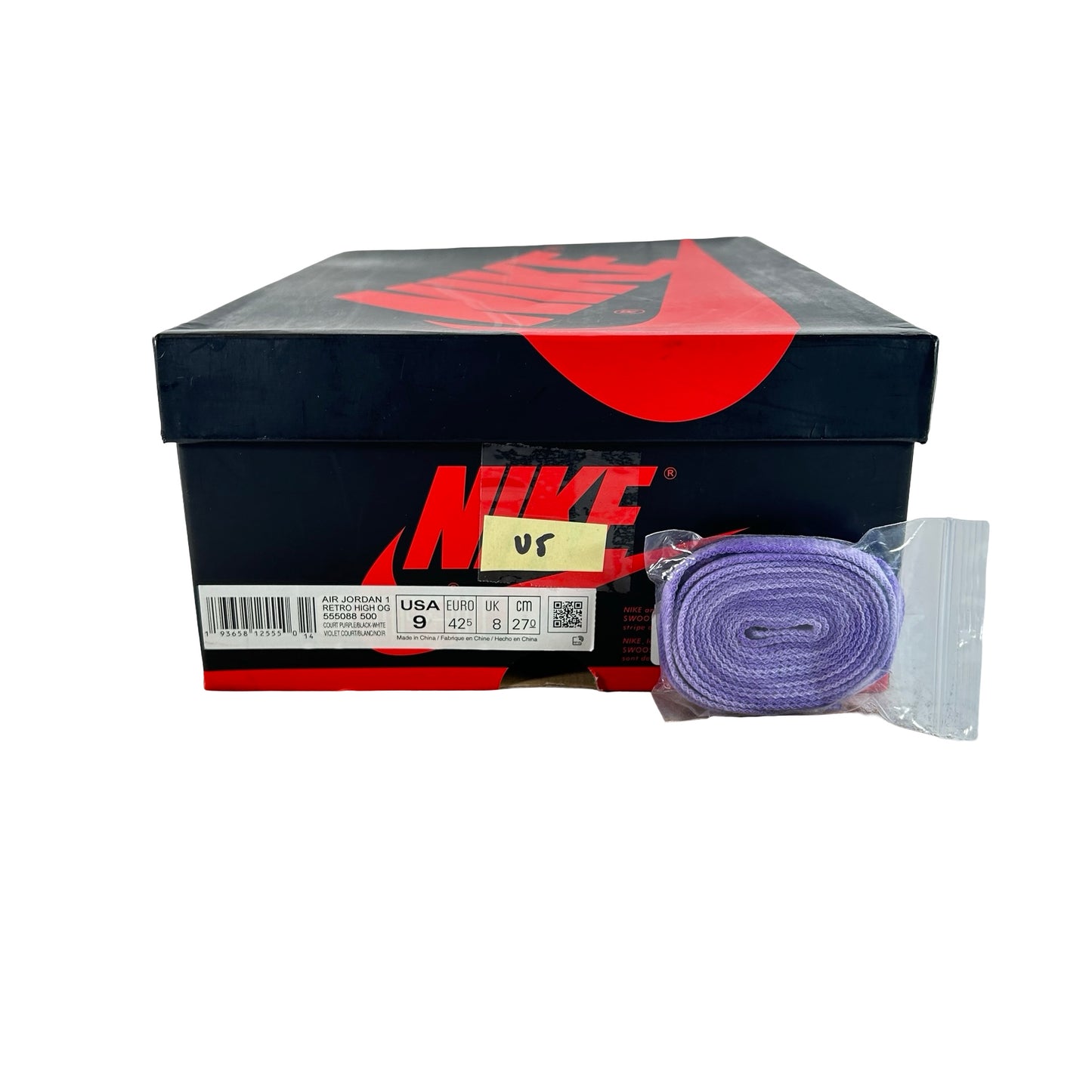 555088 500 Jordan 1 Court Purple [USED] - 9 M (Used5)