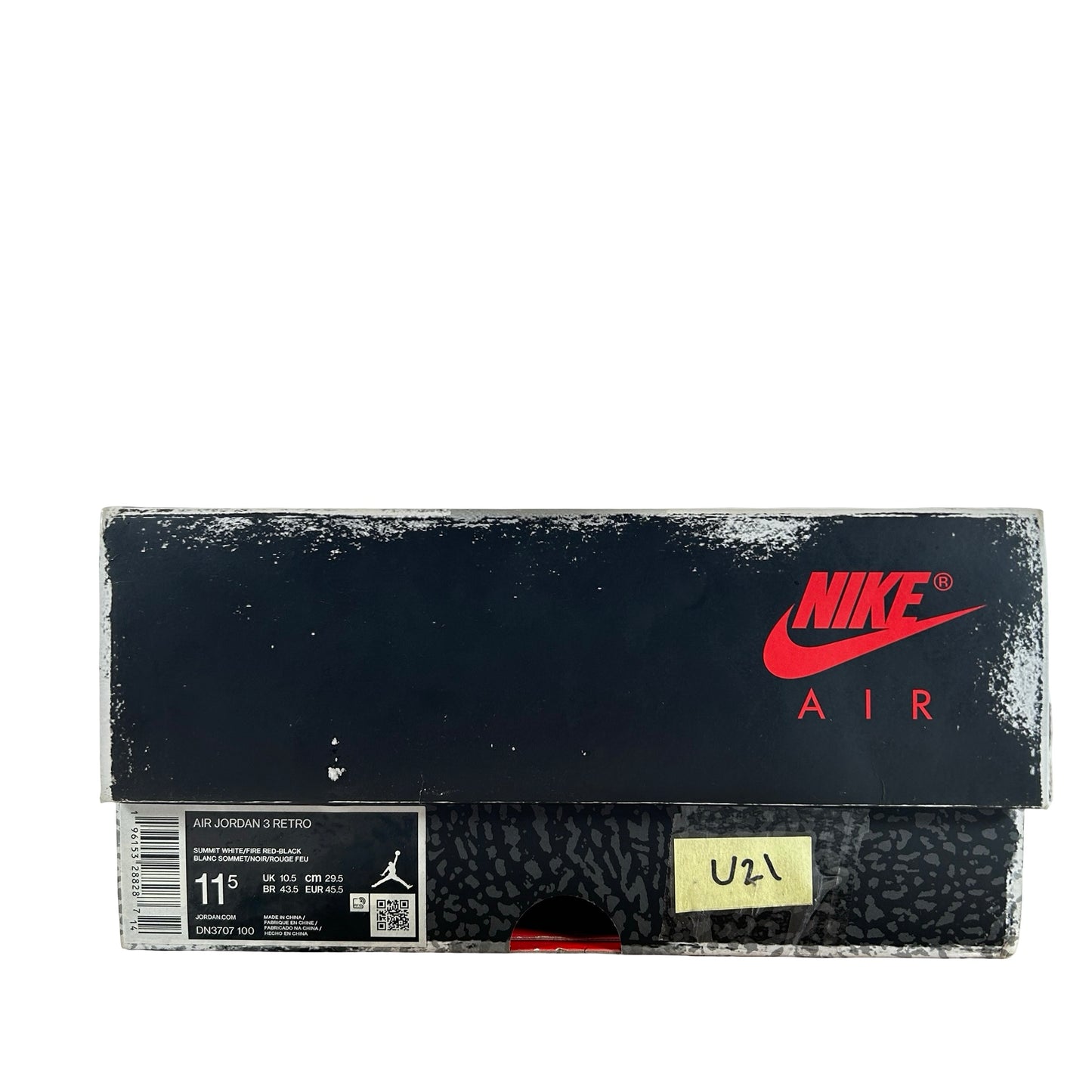 DN3707 100 Jordan 3 Retro White Cement Reimagined [USED] - 11.5 M (Used21)