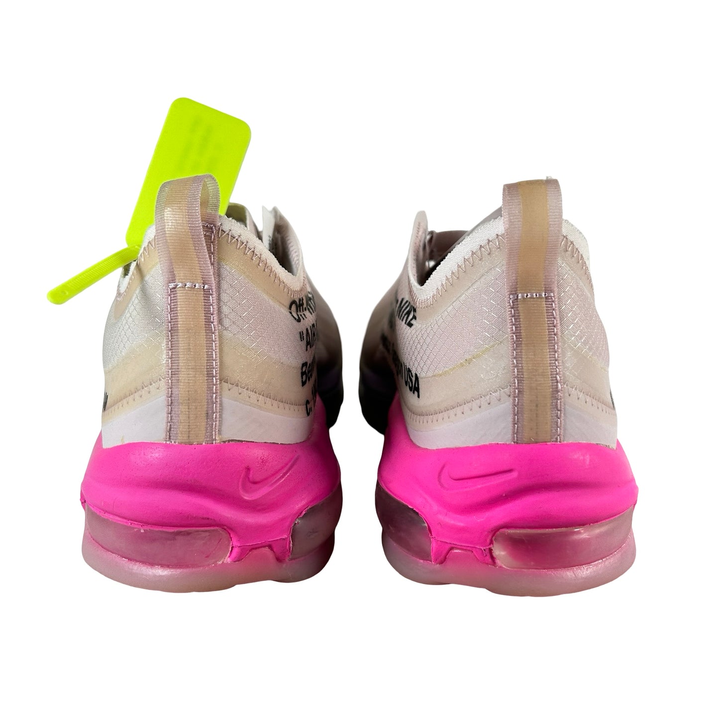 AJ4585 600 Nike Air Max 97 Off-White Elemental Rose Serena Queen - 11.5 M (Yellowing)