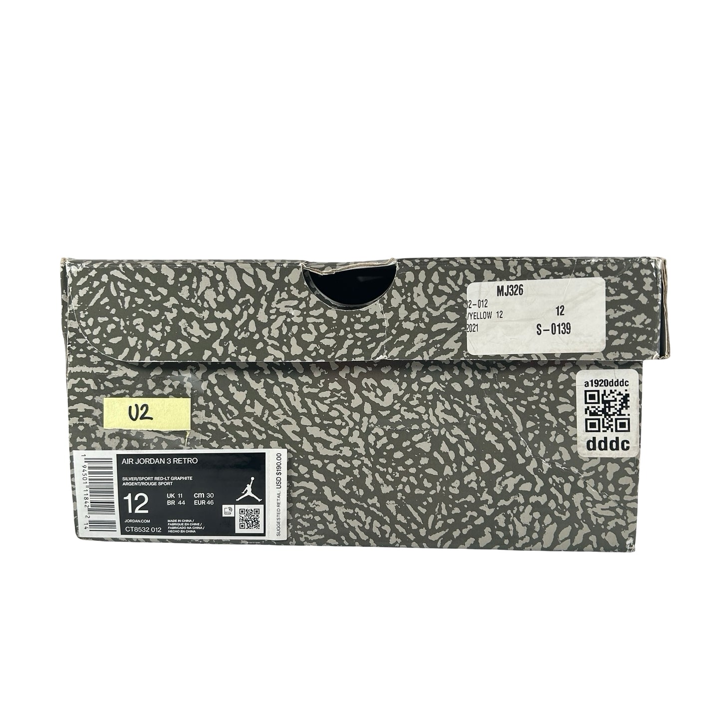 CT8532 012 Jordan 3 Retro Cool Grey (2021) [USED] - 12 M (Used2)