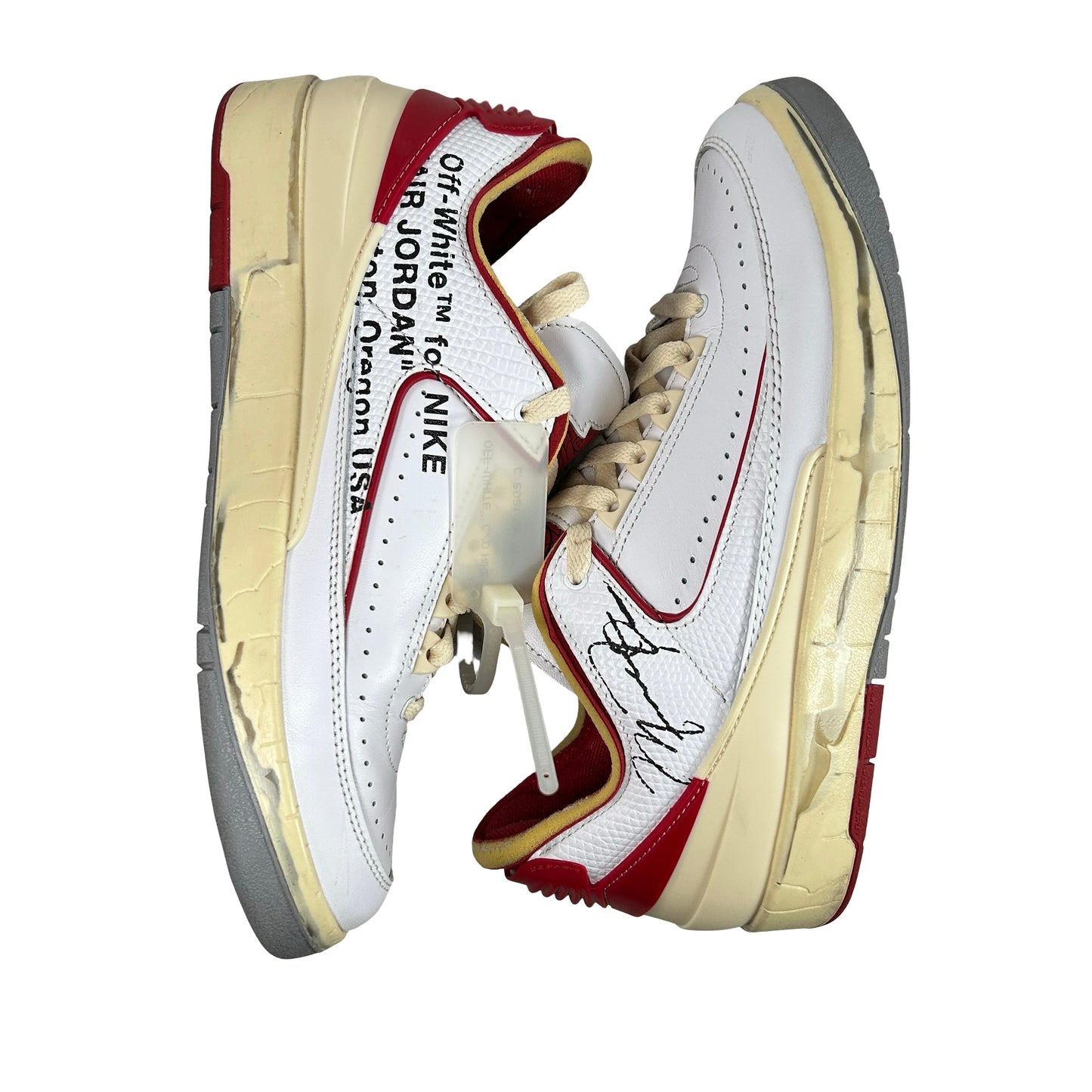 DJ4375 106 Jordan 2 Retro Low SP Off-White White Red [USED] - 8.5 M (Used3)