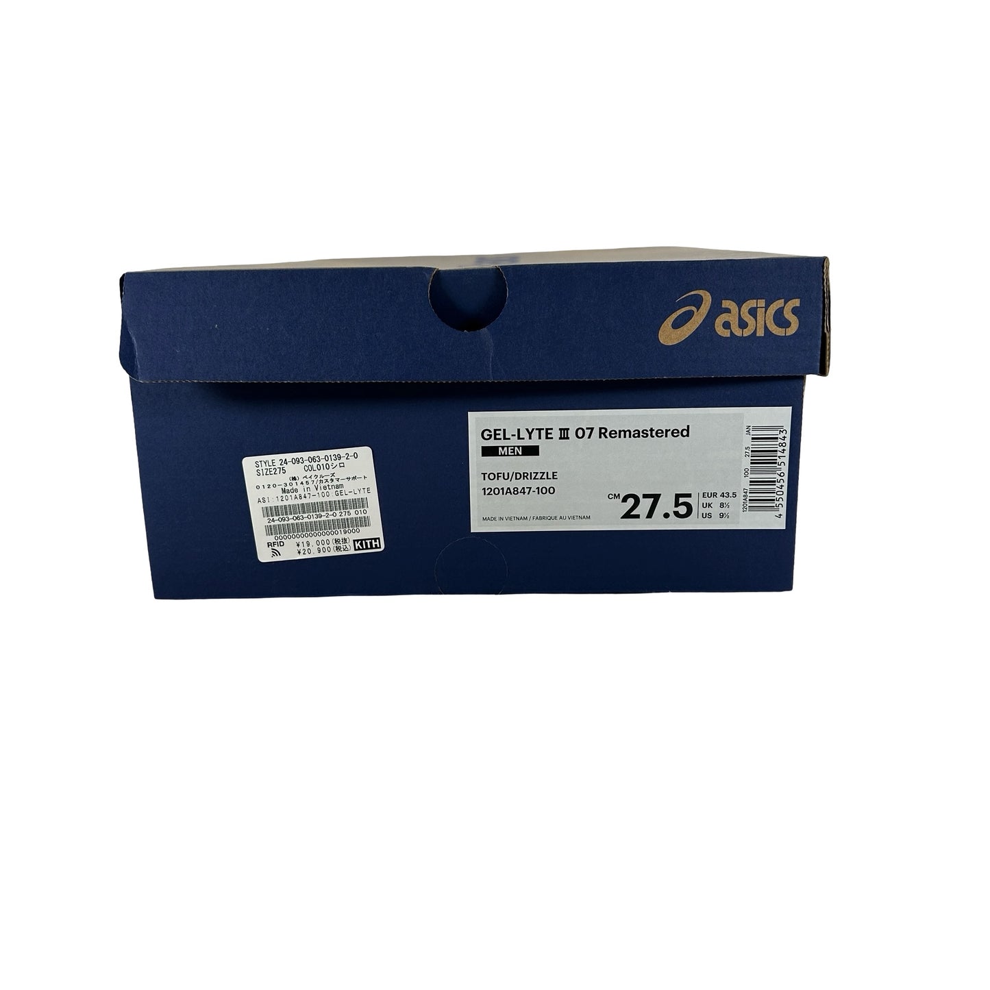 1201A847 100 ASICS Gel-Lyte III Remastered Kith Seoul [USED] - 9.5 M (Used)