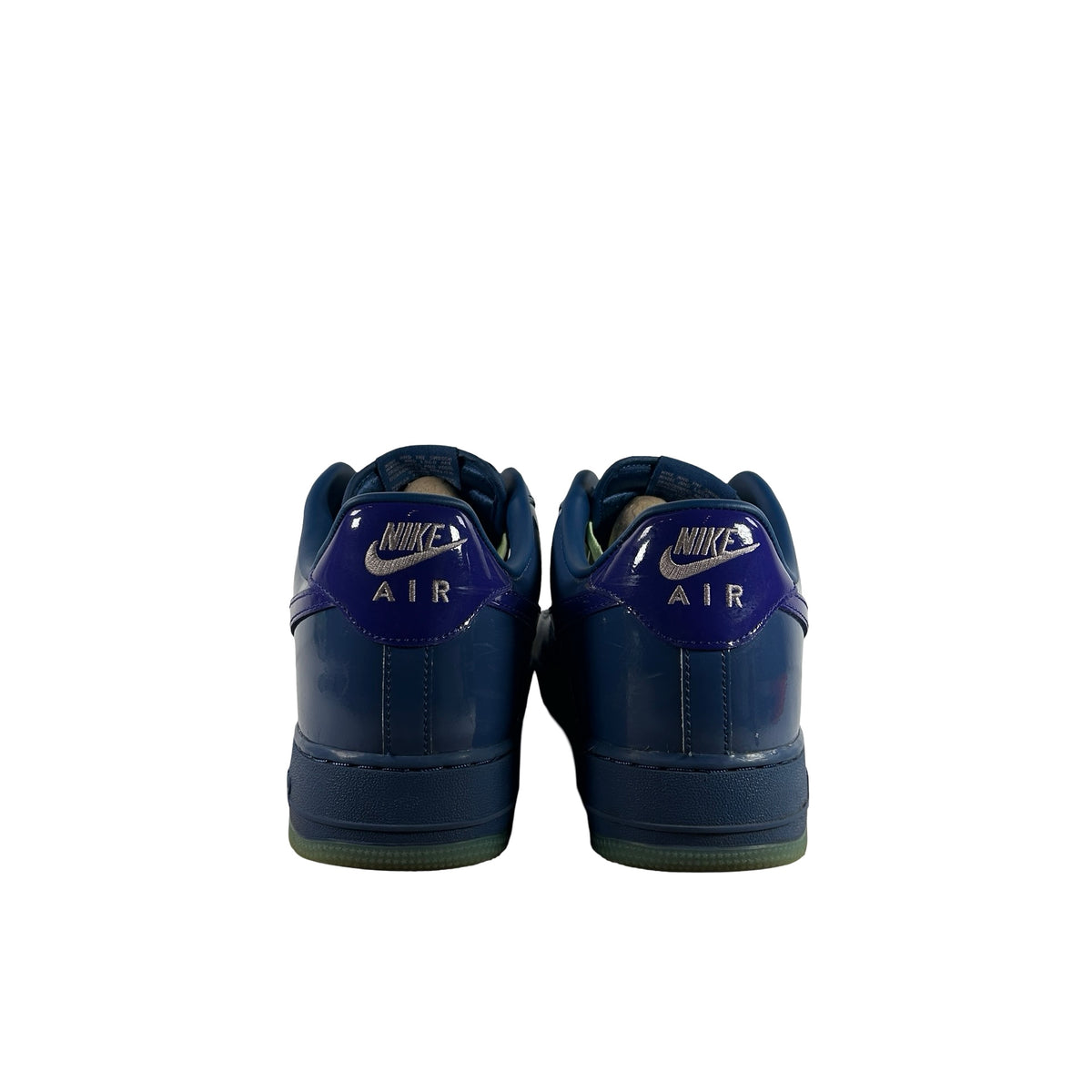 IO4489 400 Nike Air Force 1 Low Patent Leather Mystic Navy Grape Ice [USED] - 14 M (Used)