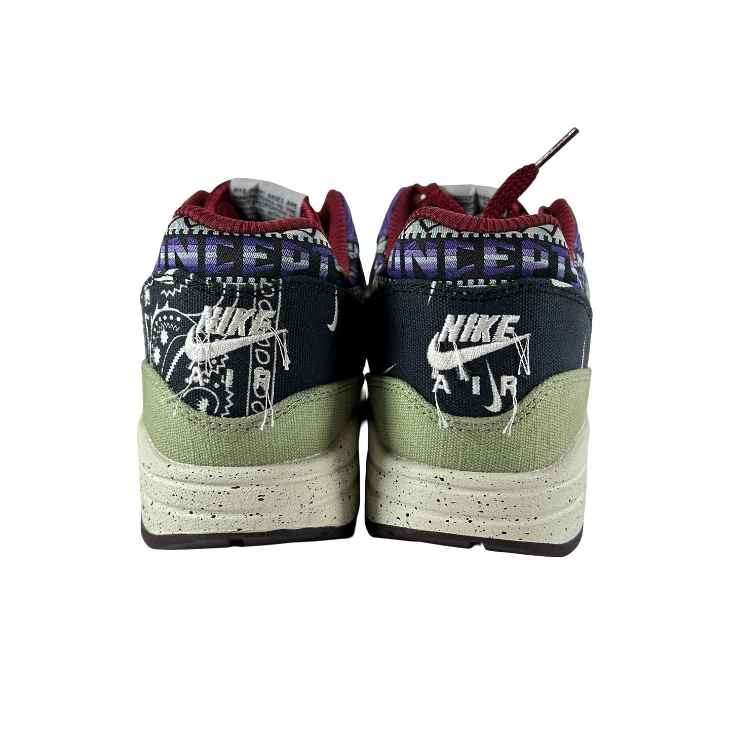 DN1803 300 Nike Air Max 1 Concepts Denim Olive Canvas [USED] - 9.5 M (VNDS) (No Box)