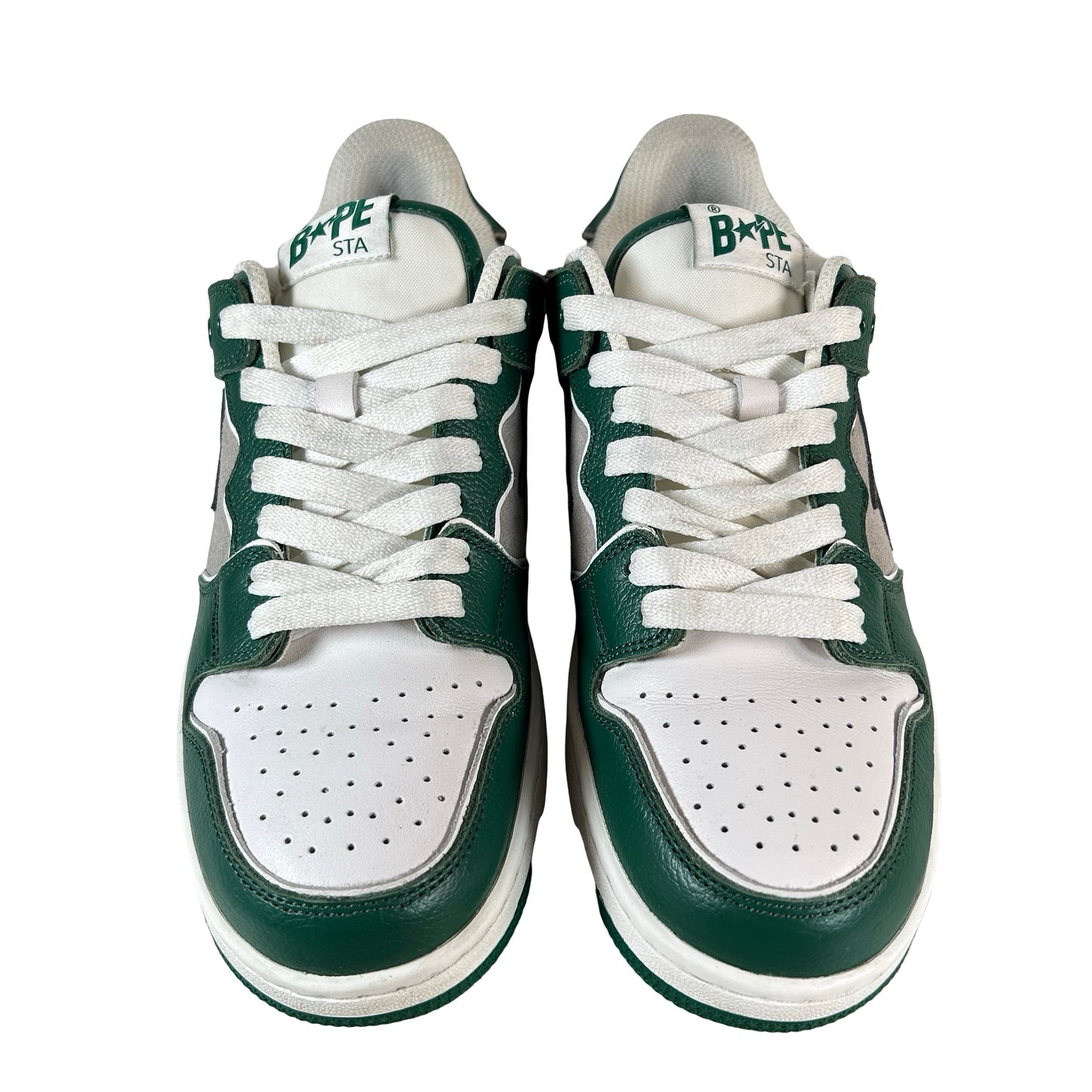 1I80191010 A Bathing Ape Bape SK8 Sta Green Grey [USED] - 9 M (Used)