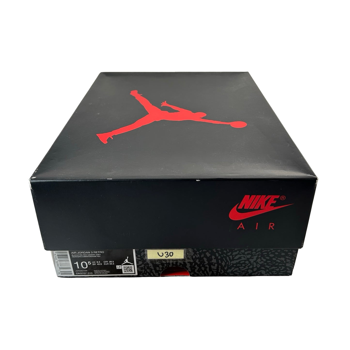 DN3707 010 Jordan 3 Retro OG Black Cement (2024) [USED] - 10.5 M (Used30)