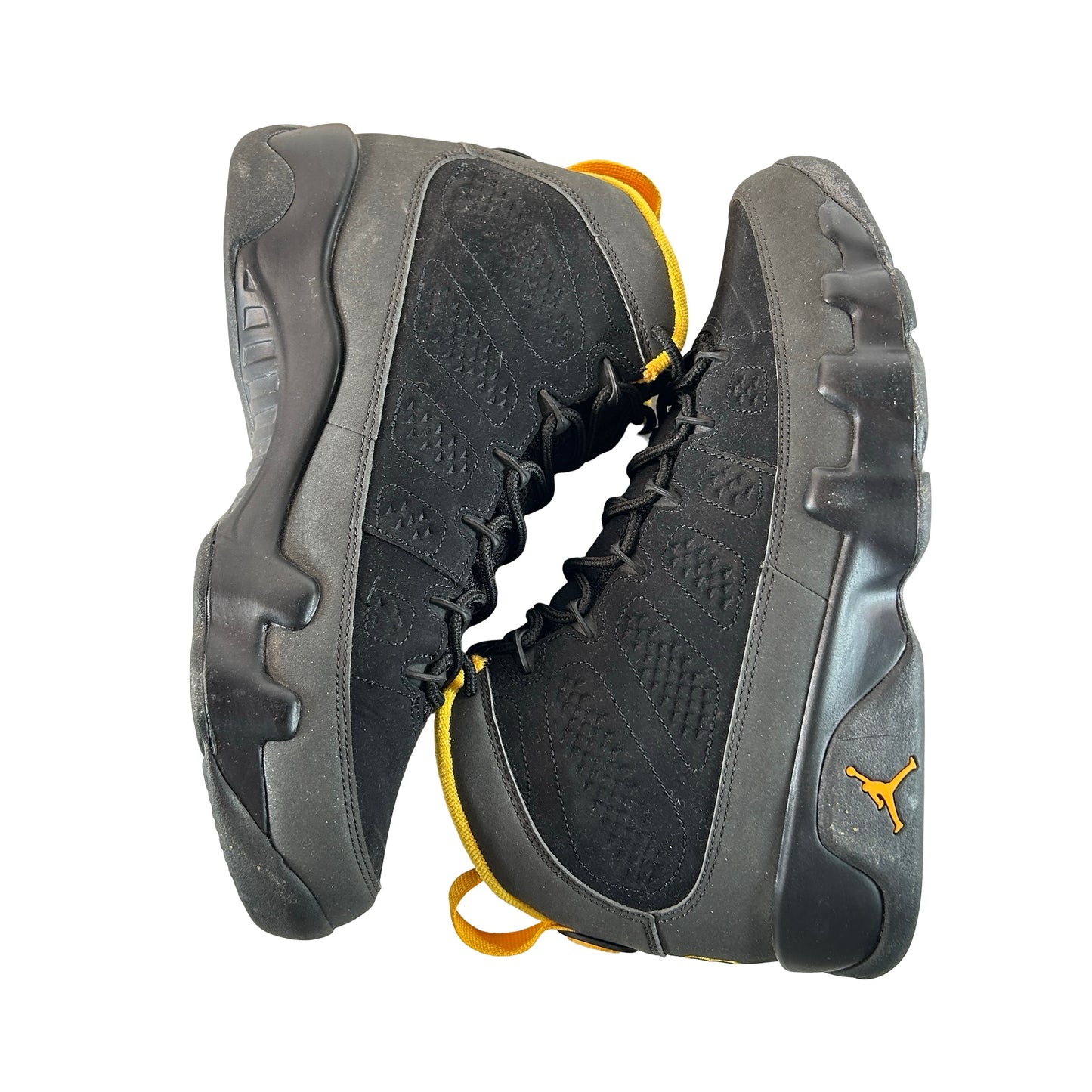 CT8019 070 Jordan 9 Retro Dark Charcoal University Gold [USED] - 9 M (Used)