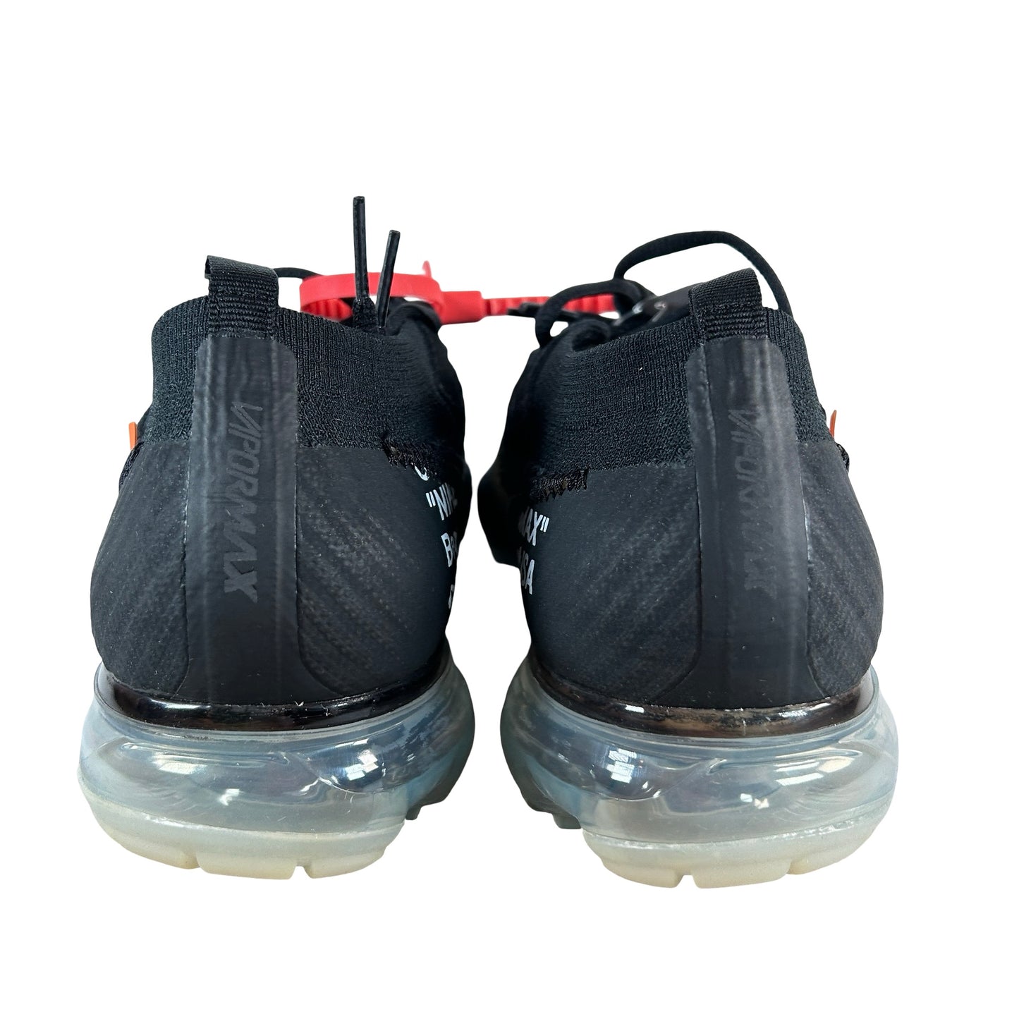 AA3831 002 Nike Air VaporMax Off-White Black (2018) - 9 M (Swooshes Yellowing)