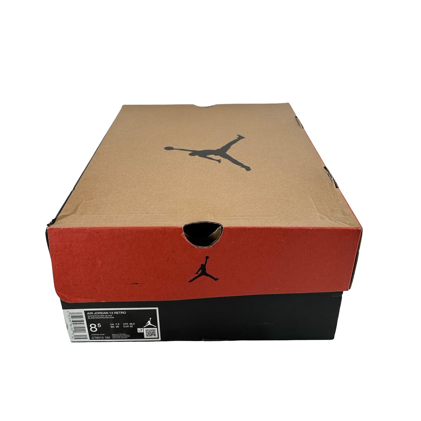 CT8013 162 Air Jordan 12 Red Taxi [USED] - 8.5 M (Used)