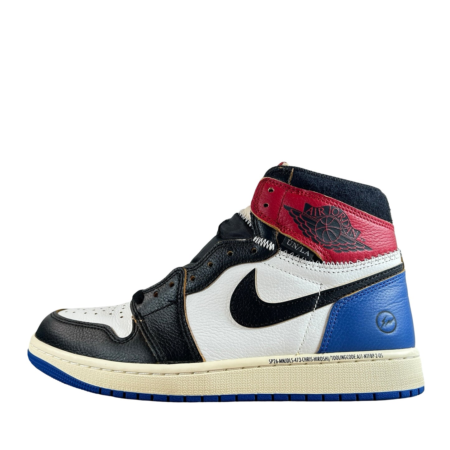 IO7847 002 Jordan 1 Retro High OG SP Fragment x Union LA Varsity Red Sport Royal [USED] - 9.5 M (Used3)