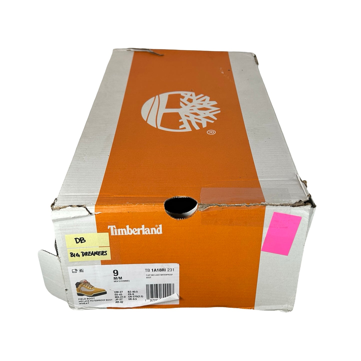 Big Dreamerz x Timberland Field Boot Raspberry Cornbread [USED] - 9 M (VNDS)