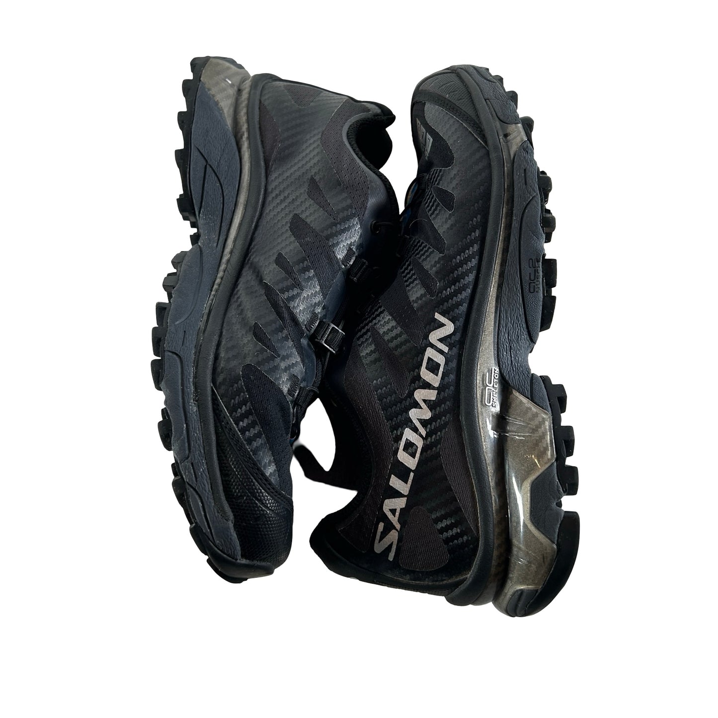 L4713290029 Salomon XT-4 OG Black Silver Metallic [USED] - 7.5 M (Used) (No Box)