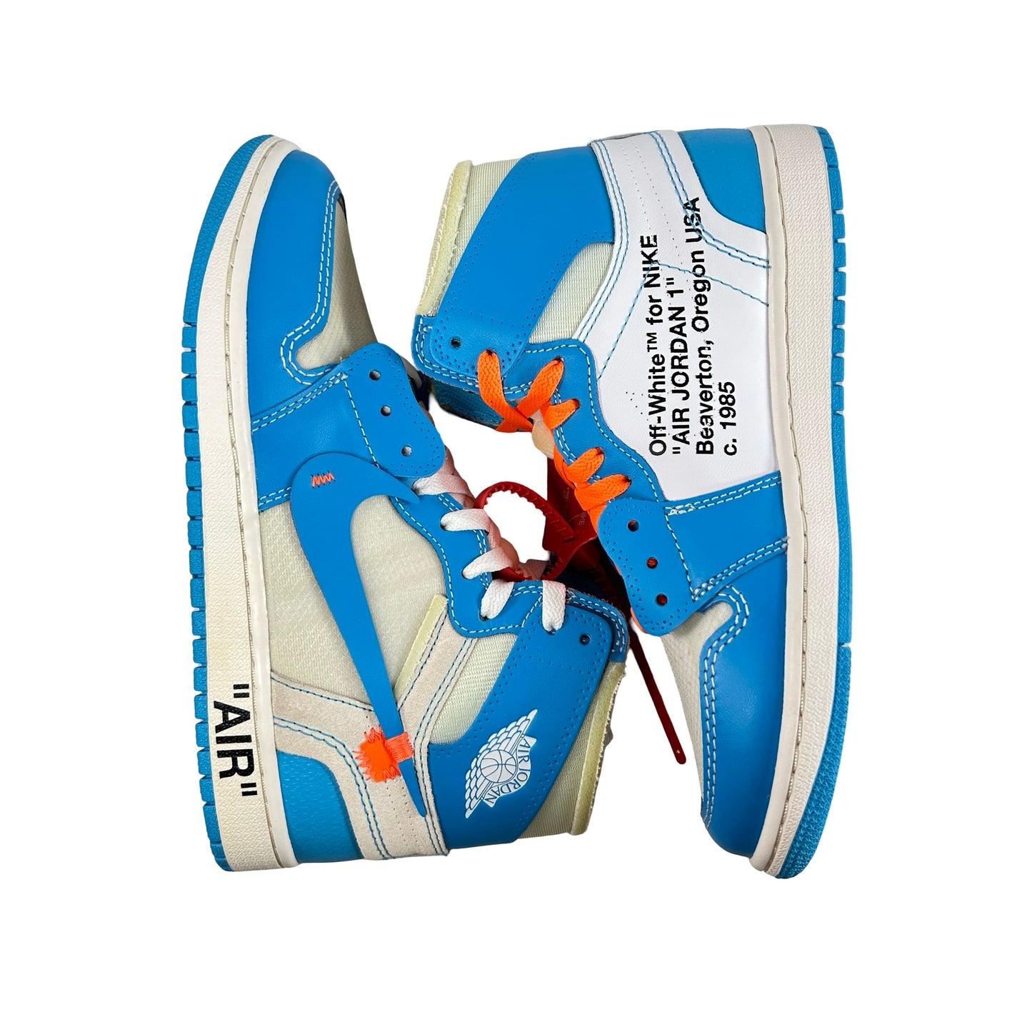 AQ0818 148 Jordan 1 Retro High Off-White UNC [CONDITIONAL] - 7.5 M (Yellowing)