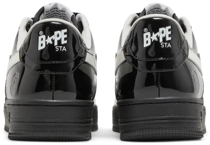 1K30191302 A Bathing Ape Bape Sta #2 Black Patent