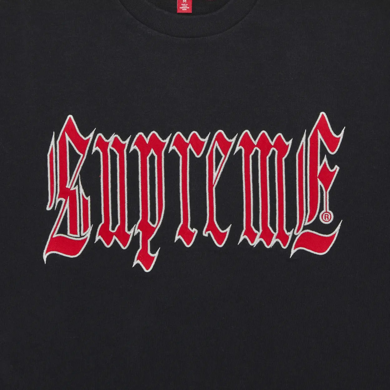 Supreme Old English S/S Top (SS24) Black [USED] - M (Used)