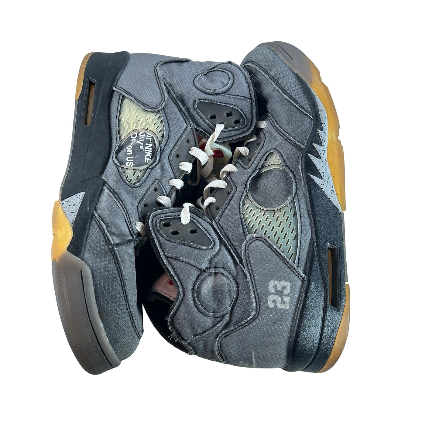 CT8480 001 Jordan 5 Off-White Black [USED] - 12.5 M (Used)