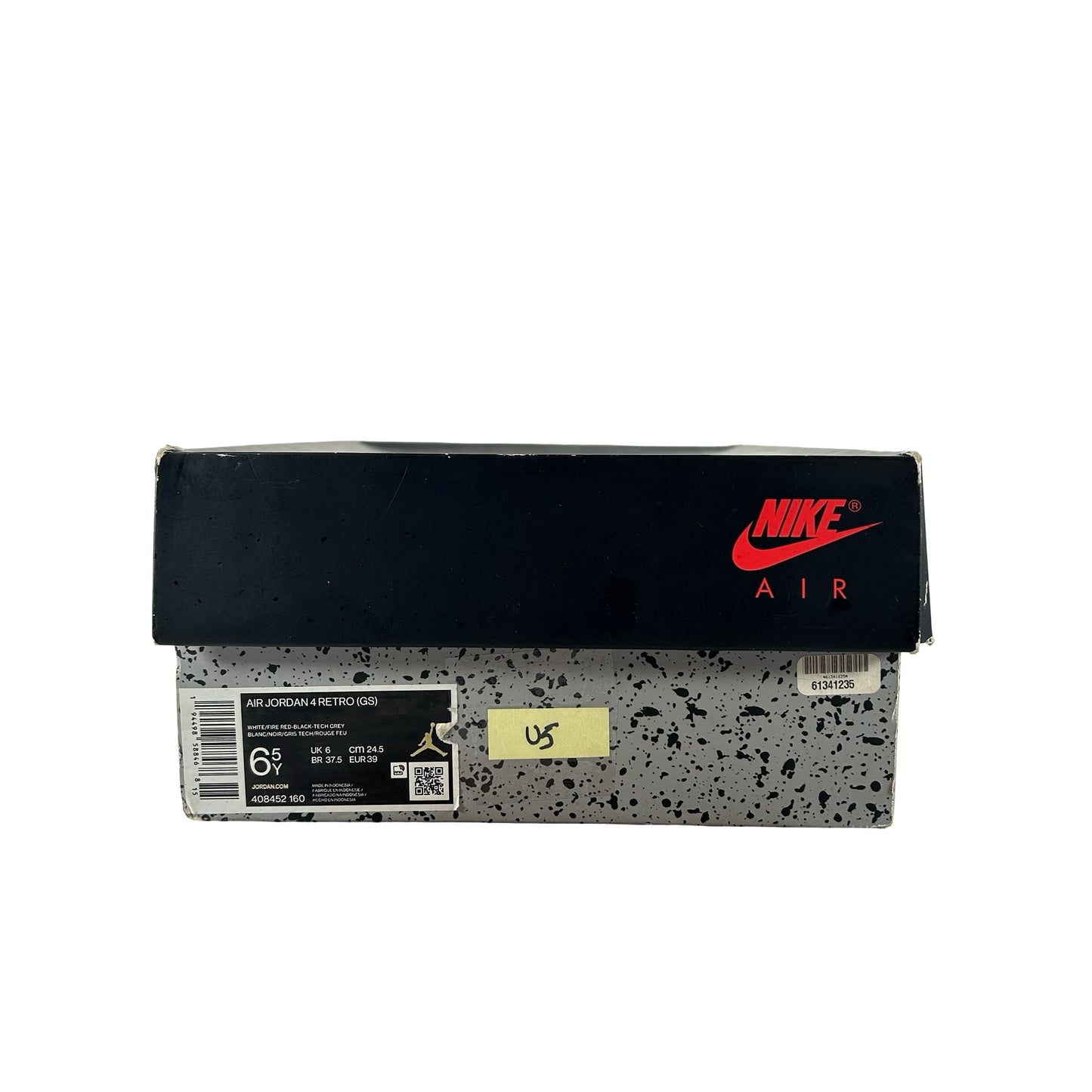 408452 160 Jordan 4 Retro Fire Red (2020) (GS) [USED] - 6.5 Y (Used5)