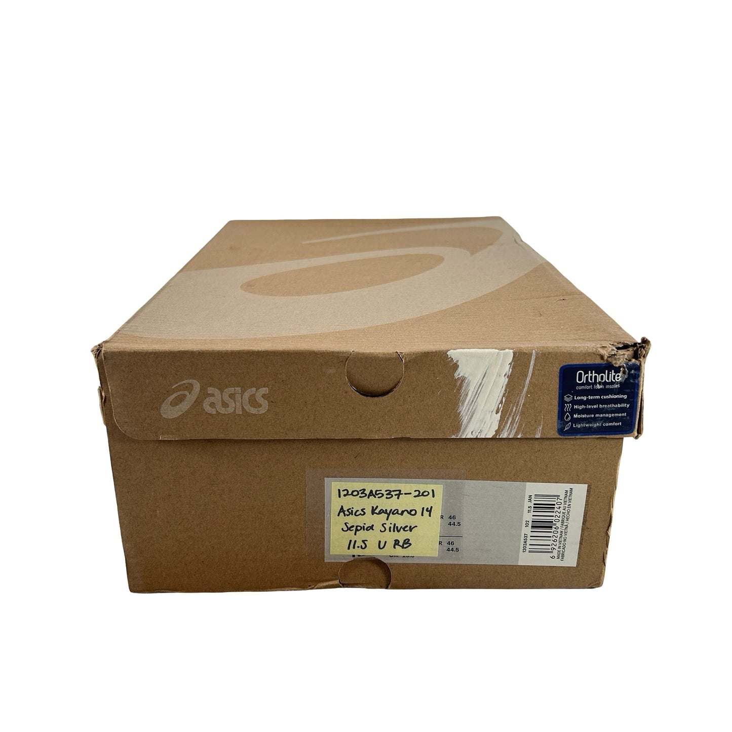 1203A537 201 ASICS Gel-Kayano 14 Sepia Pure Silver [USED] - 11.5 M (Used) (Replace Box)