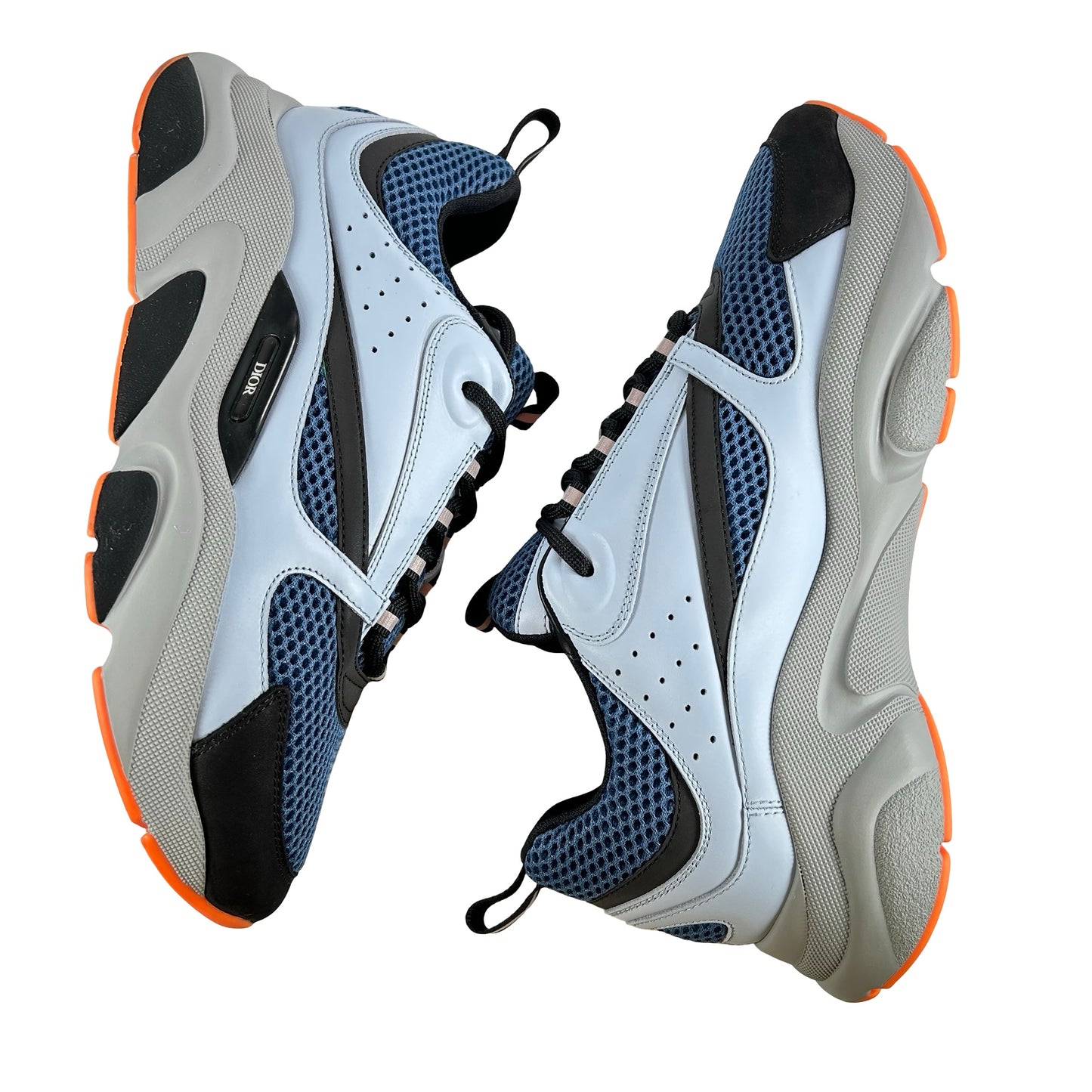 3SN231YRKH568 Dior B22 Blue Technical Mesh Light Blue Grey Orange [USED] - 42 (VNDS)