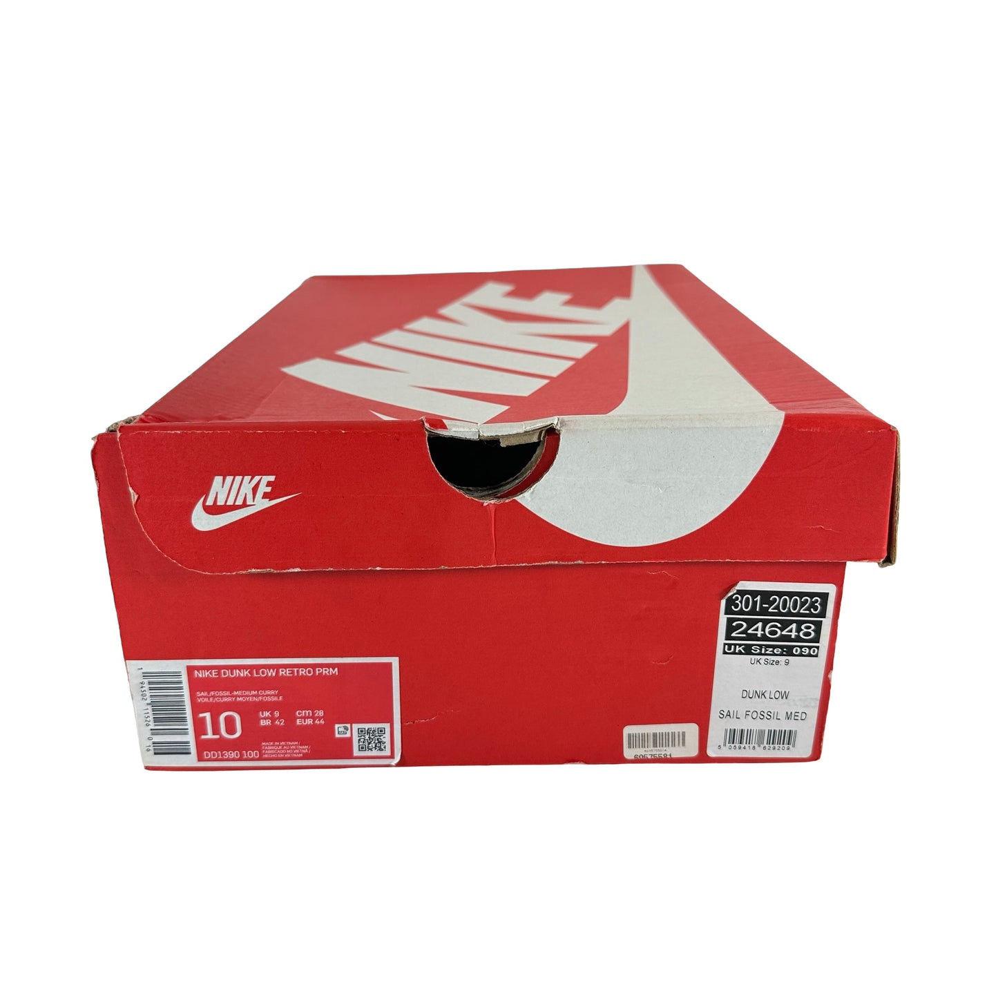 DD1390 100 Nike Dunk Low Medium Curry [USED] - 10 M (Used)