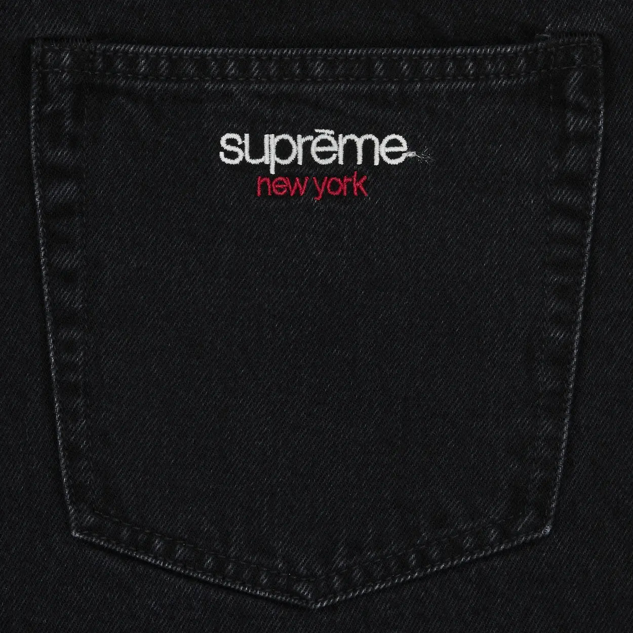 Supreme Baggy Denim Short (SS25) Black [USED] - 30 (Used)