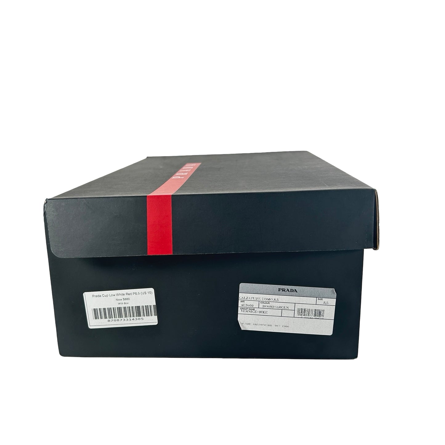 4E3400 ASZ F0F5C Prada America's Cup Red Silver [USED] - UK 8.5 / US 10 M (VNDS)