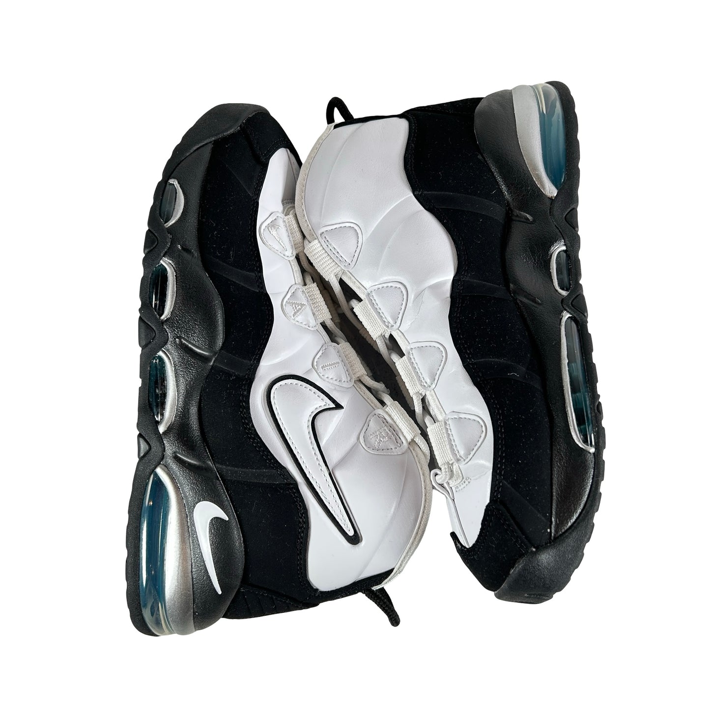 311090 100 Nike Air Max Uptempo 95 White Black Teal [USED] - 8 M (Used)