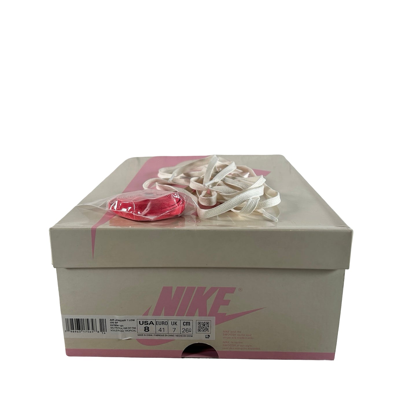 IQ7604 101 Jordan 1 Retro Low OG SP Travis Scott Sail Tropical Pink [USED] - 8 M (Used)
