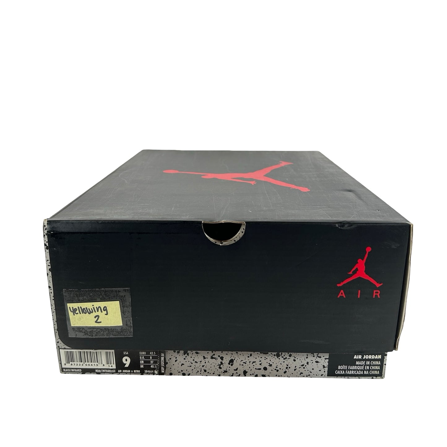 384664 060 Jordan 6 Retro Black Infrared (2019) [CONDITIONAL] - 9 M (Yellowing2)