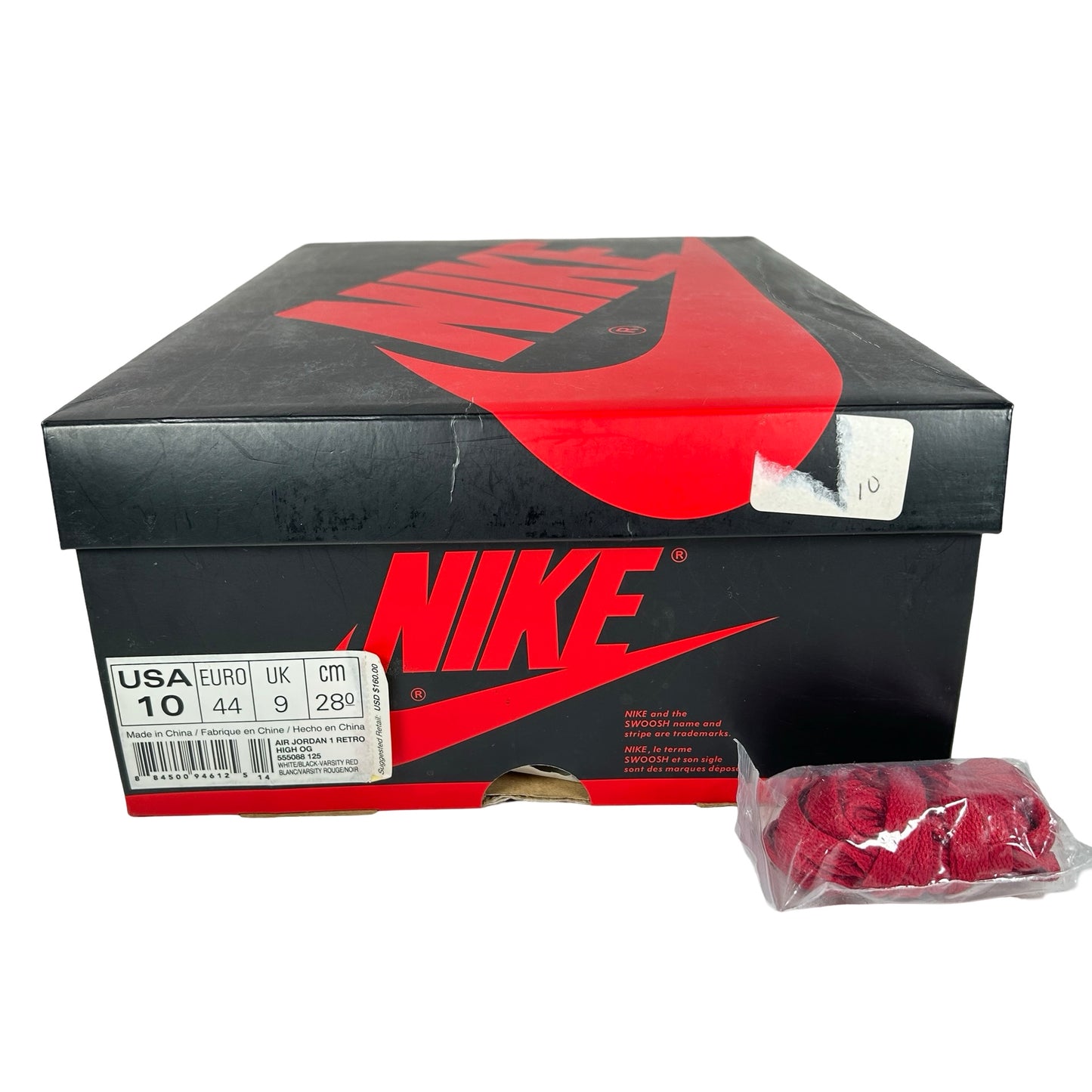 555088 125 Jordan 1 Retro Black Toe (2016) [USED] - 10 M (Used)