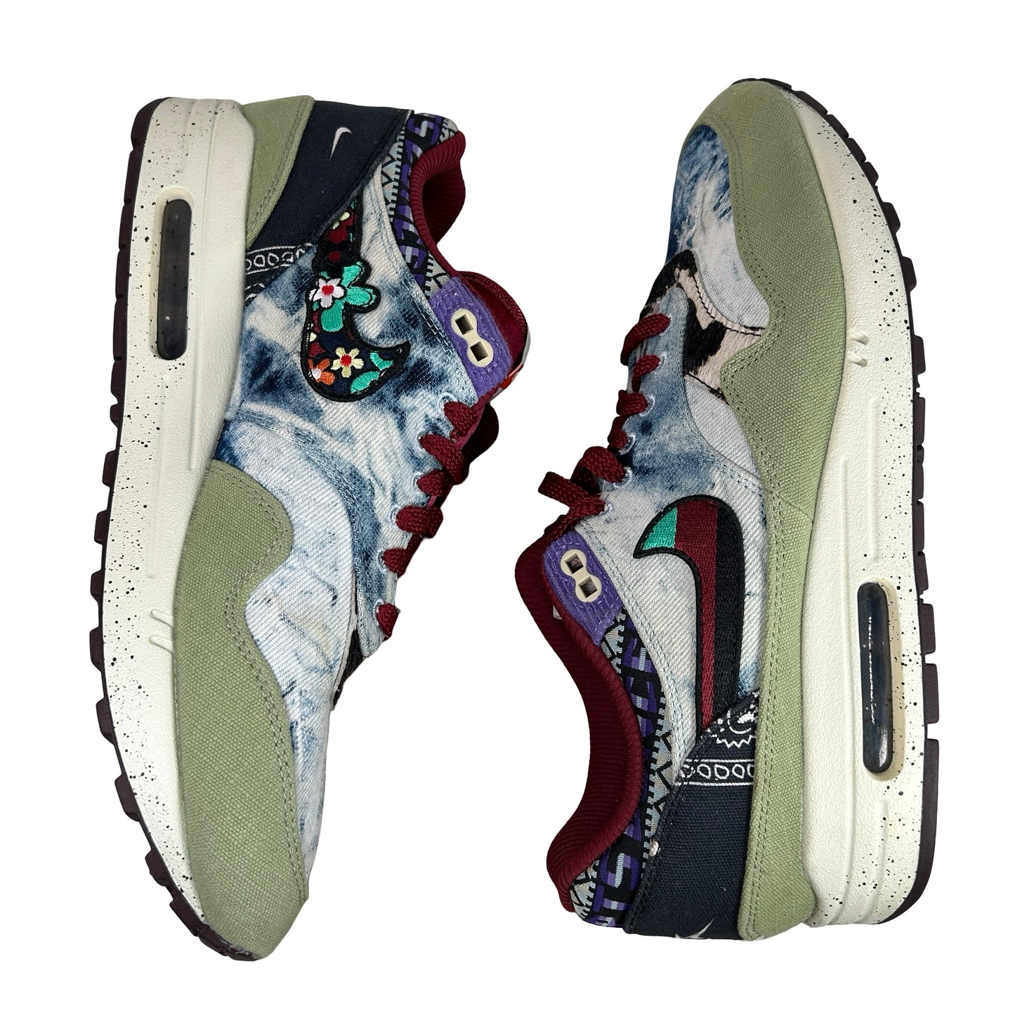 DN1803 300 Nike Air Max 1 Concepts Denim Olive Canvas [USED] - 10.5 M (Used) (No Box)