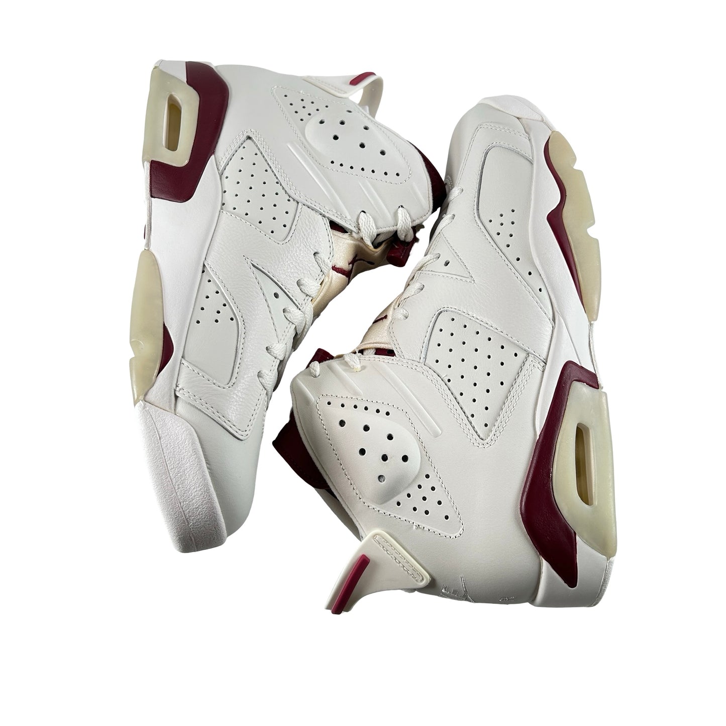 384664 116 Jordan 6 Maroon [CONDITIONAL] - 10.5 M (Yellowing)