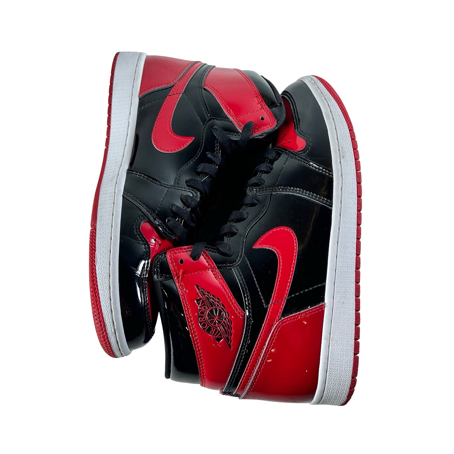 555088 063 Jordan 1 Retro High OG Patent Bred [USED] - 10 M (Used7)