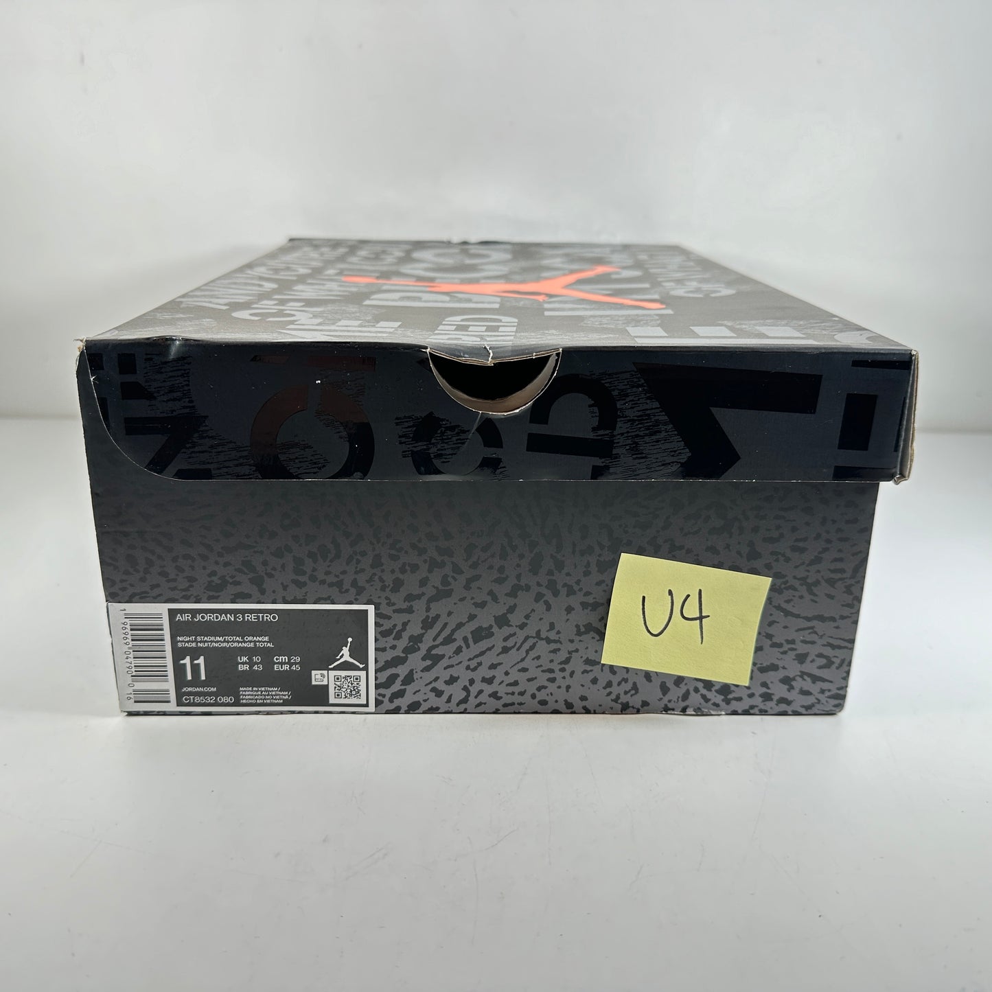 CT8532 080 Jordan 3 Retro Fear Pack (2023) [USED] - 11 M (Used4)