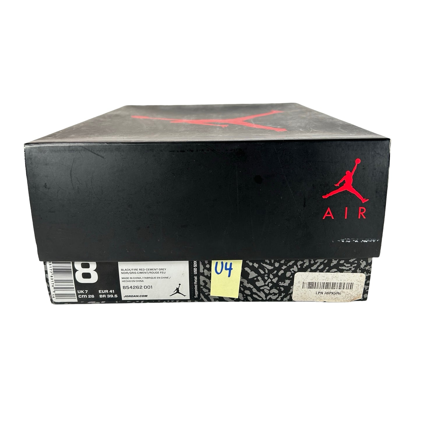 854262 001 Jordan 3 Black Cement 2018 [USED] - 8 M (Used4)