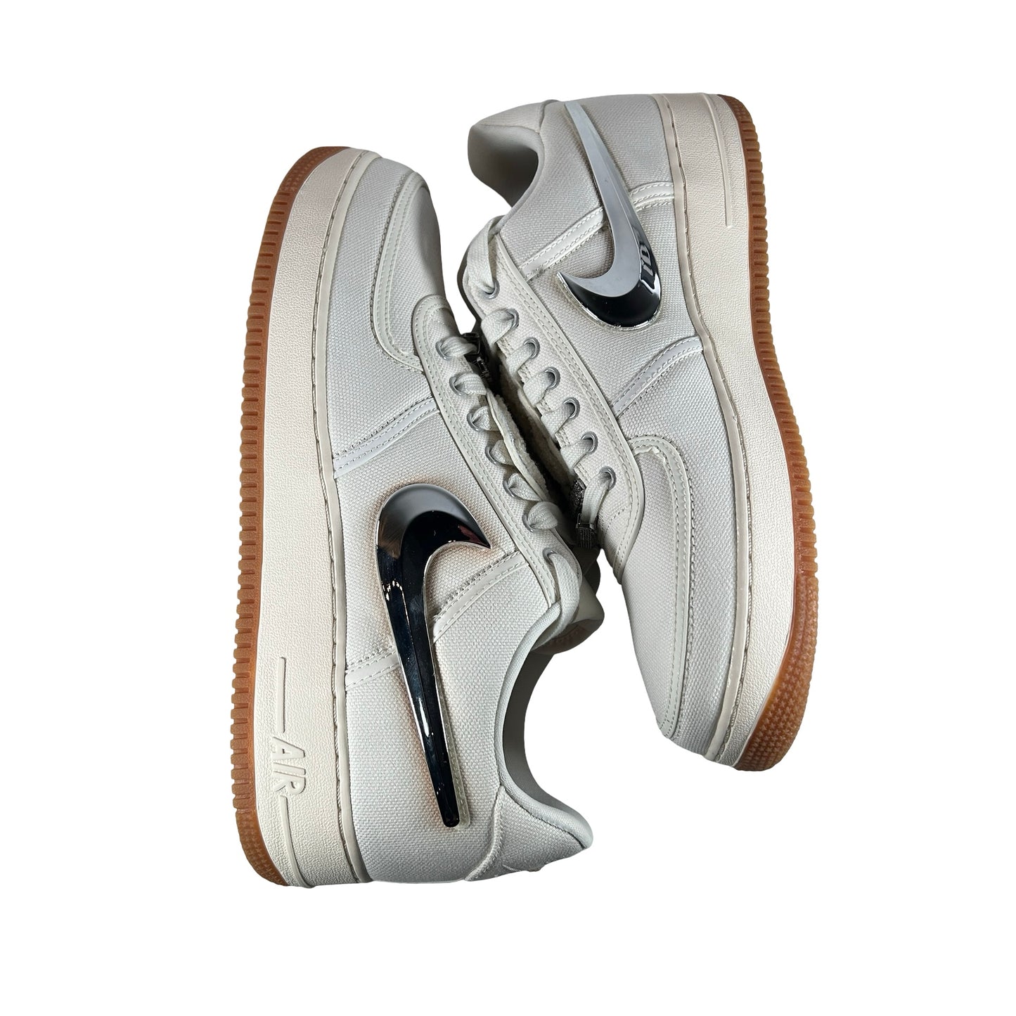 AQ4211 101 Nike Air Force 1 Low Travis Scott Sail - 12 M (Discoloration Around Swooshes)