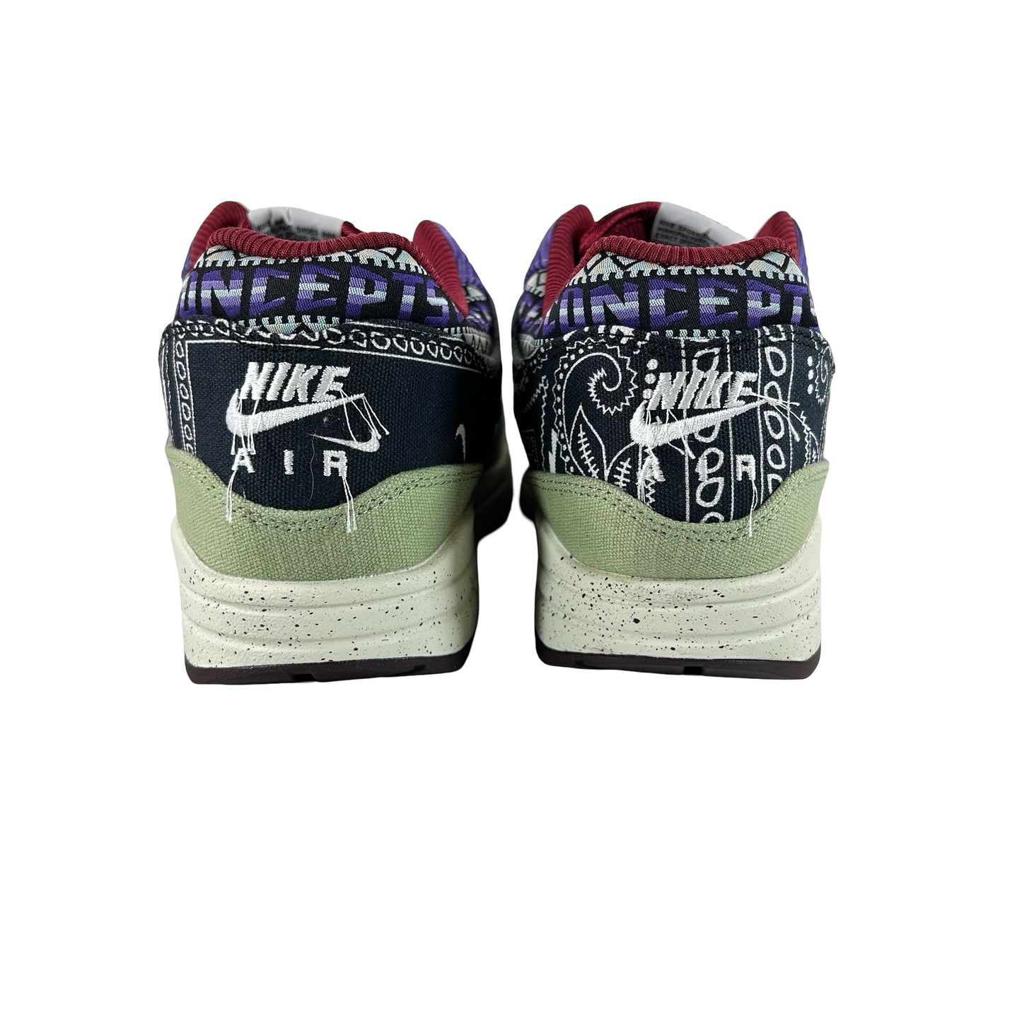 DN1803 300 Nike Air Max 1 Concepts Denim Oliva Lona