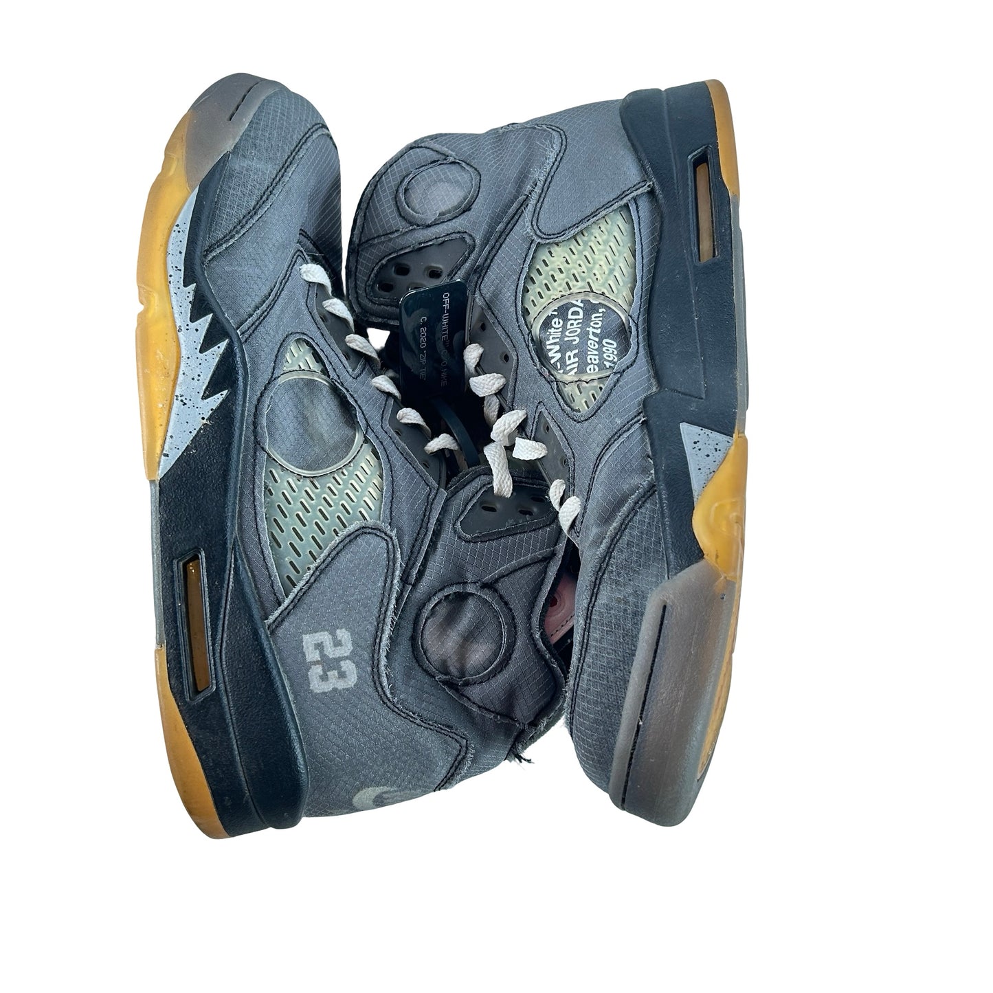 CT8480 001 Jordan 5 Off-White Black [USED] - 12.5 M (Used)